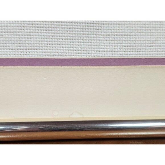 Vintage Handmade Needlepoint /Crewel Framed 15" x 19" Hot Air Balloon Picture - Picture 12 of 16